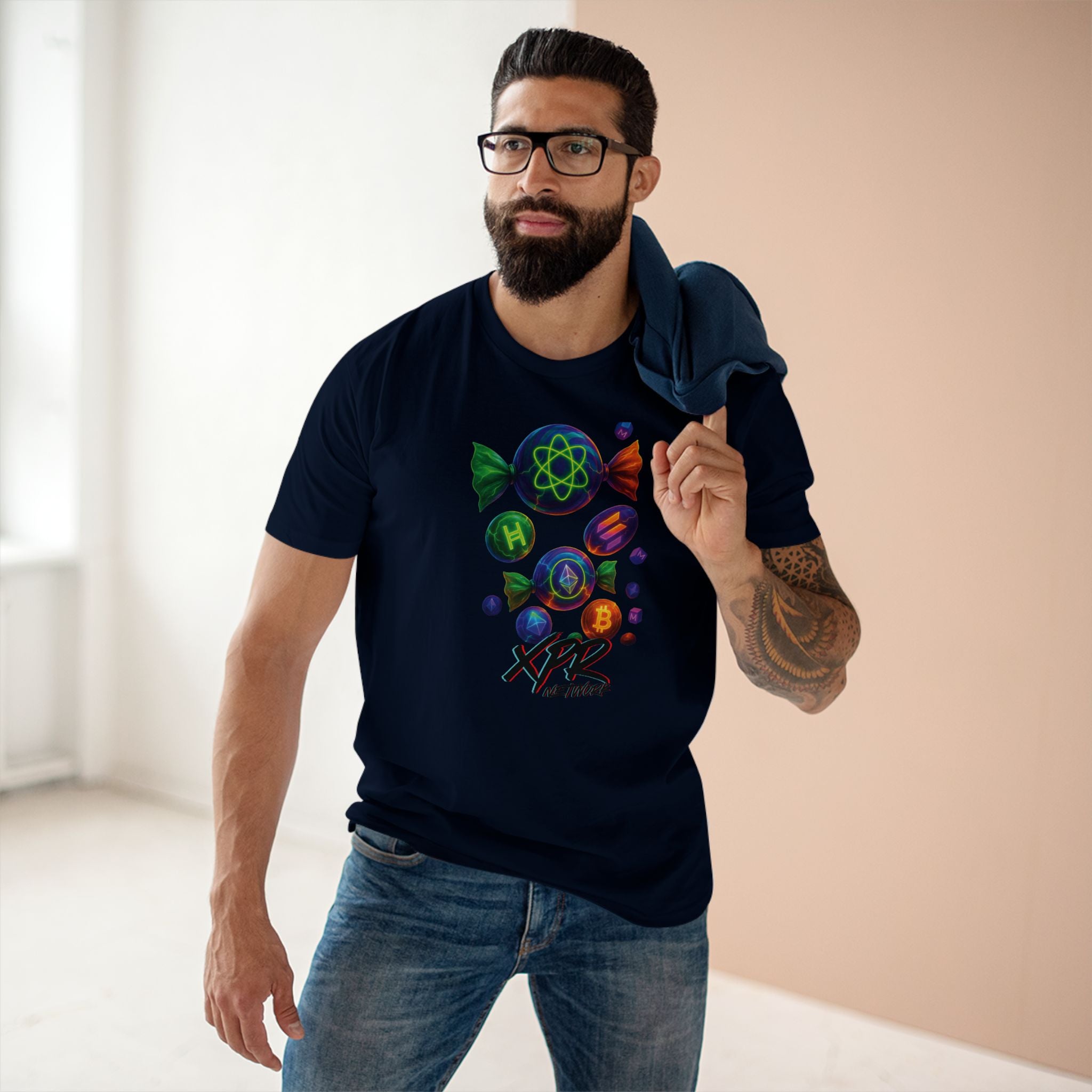Sweet Gains, No Sugar Added - XPR Network Candy (Staple Tee)