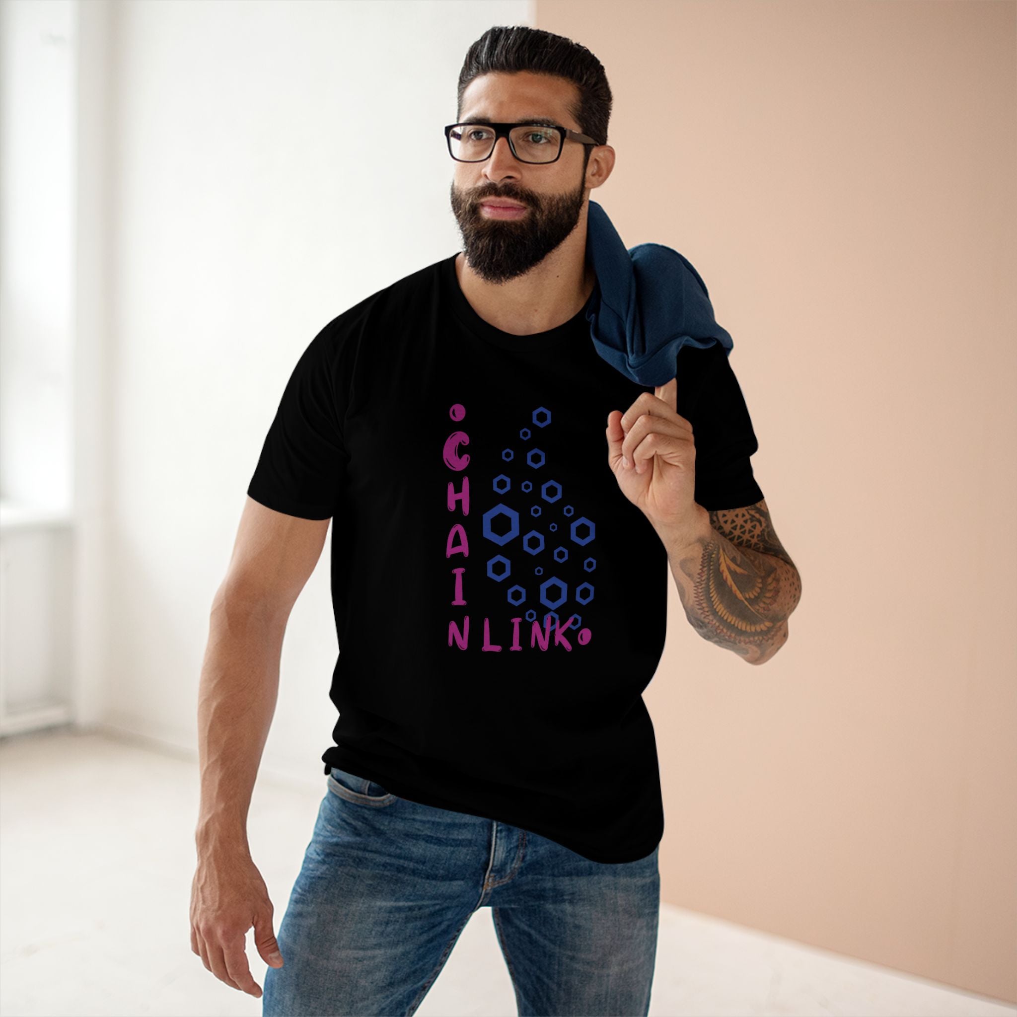 LINK- where data meets blockchain. Wear your belief in smart contracts and decentralized truth.