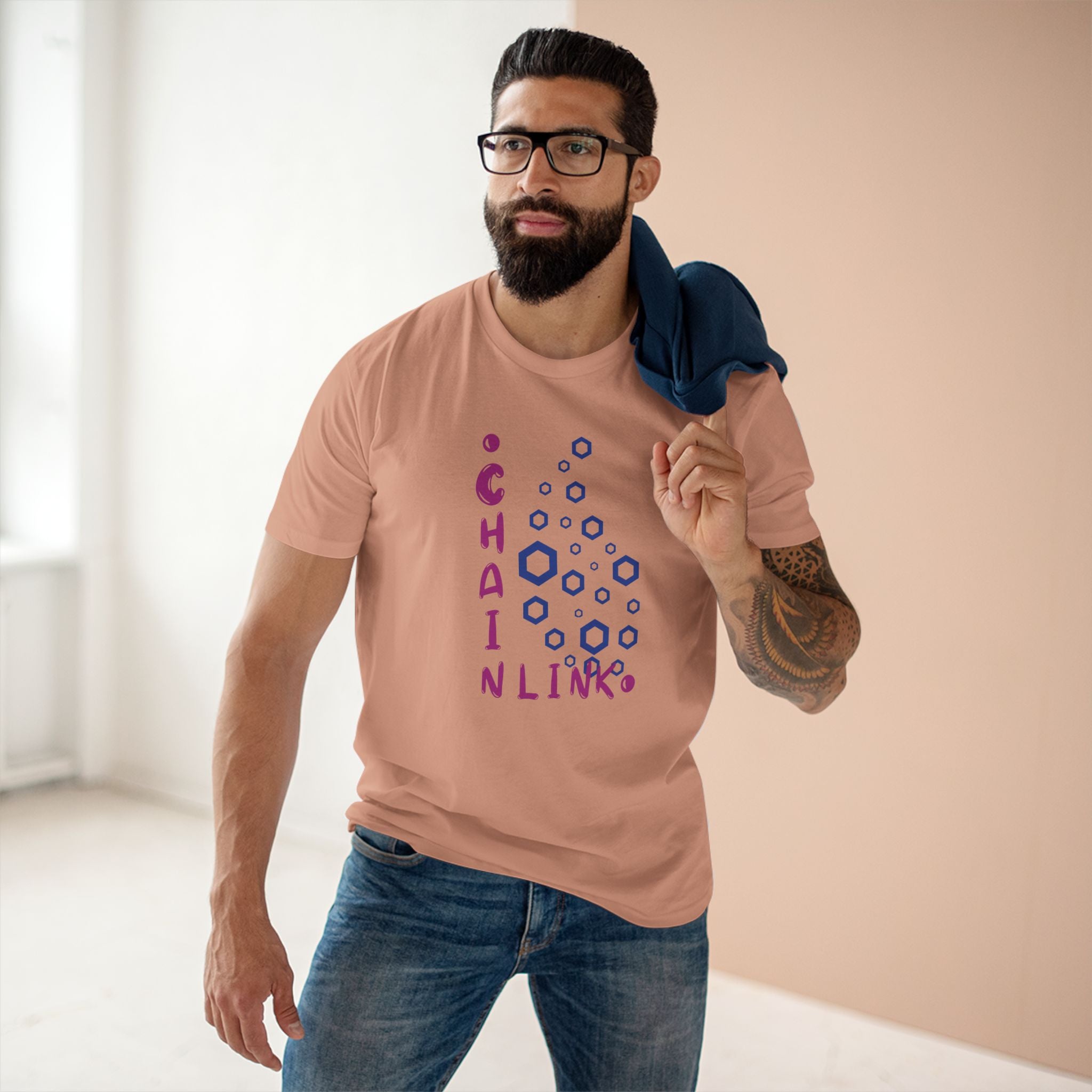 LINK- where data meets blockchain. Wear your belief in smart contracts and decentralized truth.