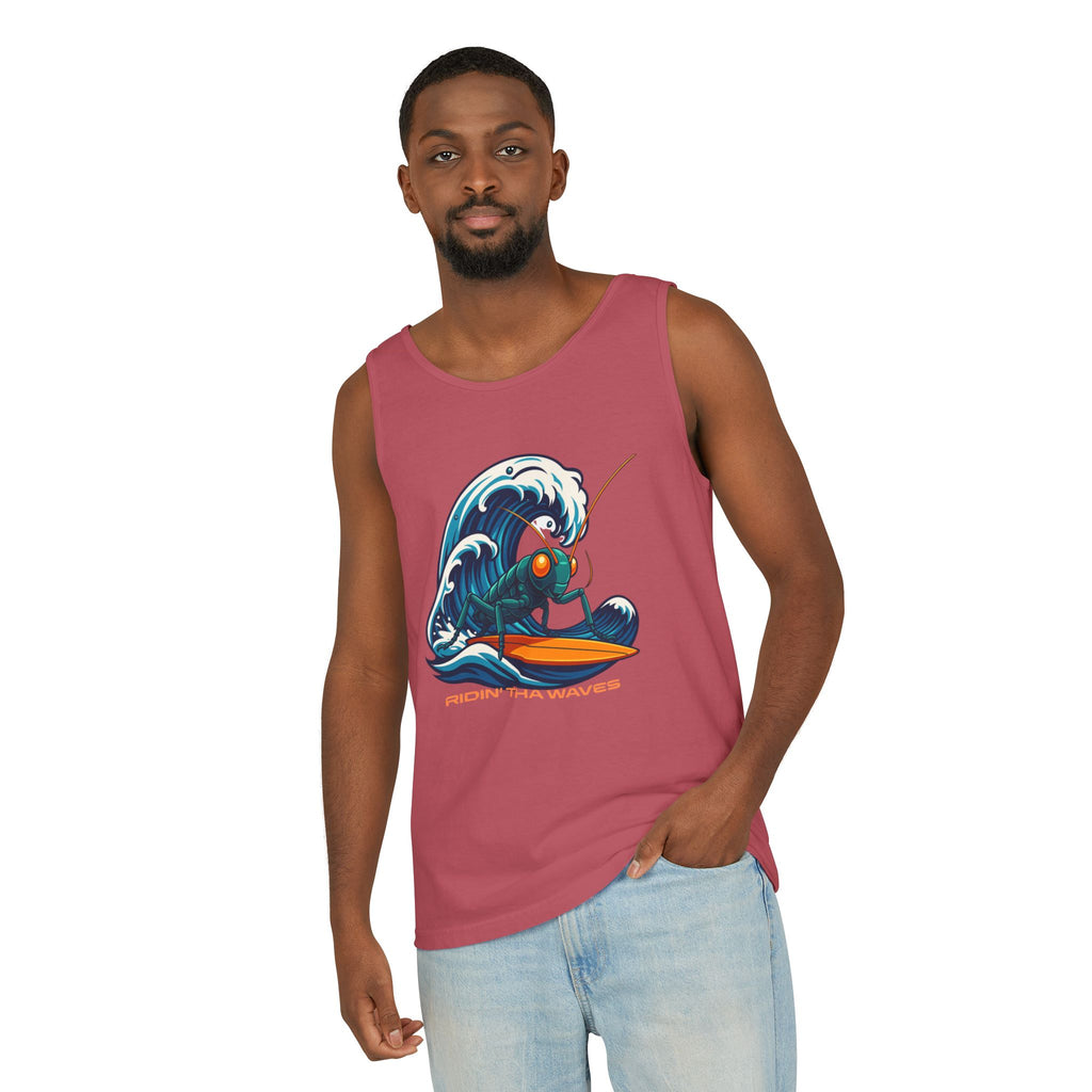 Crypto Crickets Riding Tha Waves (Tank tee)