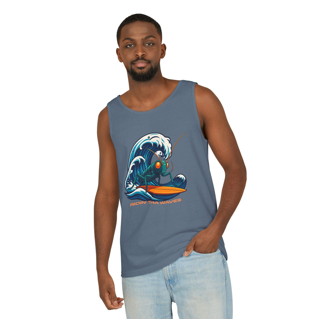 Crypto Crickets Riding Tha Waves (Tank tee)