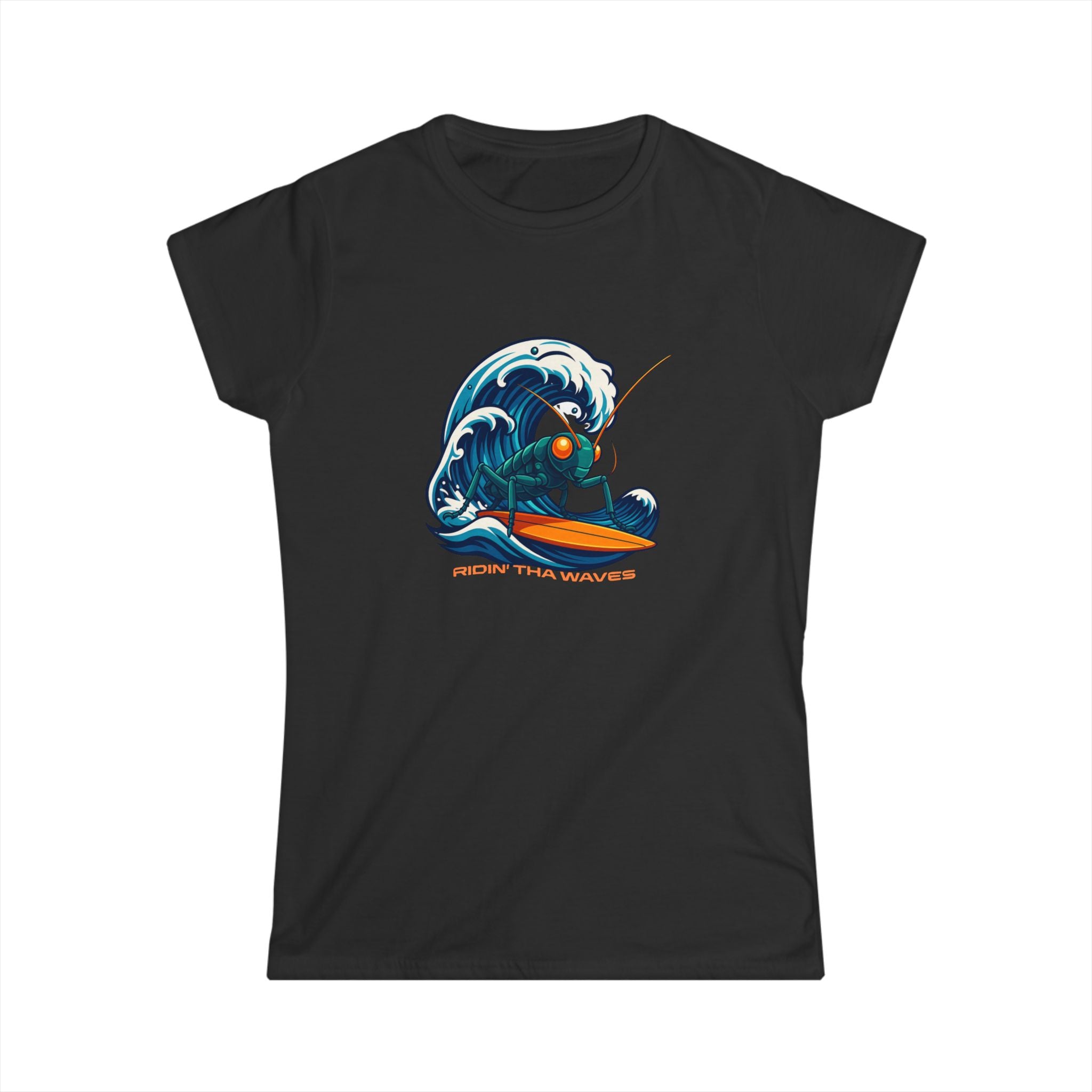 She Rides Tha Waves in Every Market (Hee Sleeve Tee)