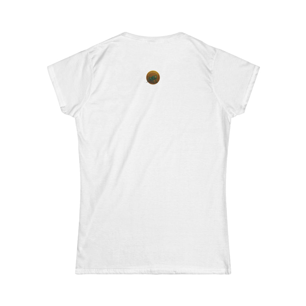 She Doesnt Wait for 1K - She Builds it with a softstyle CRYPTO tee.