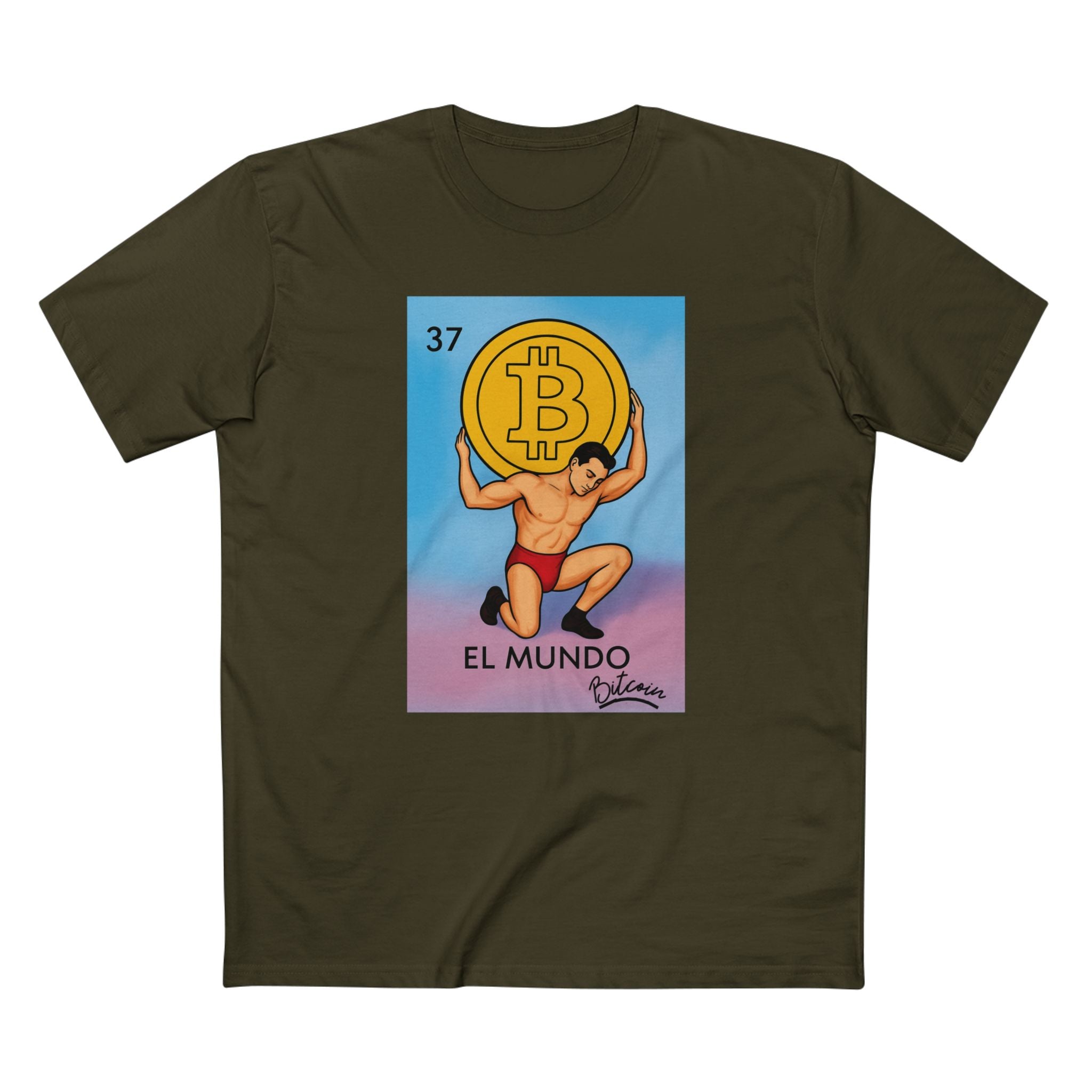 El Mundo - Bitcoin Edition Adult Staple Tee