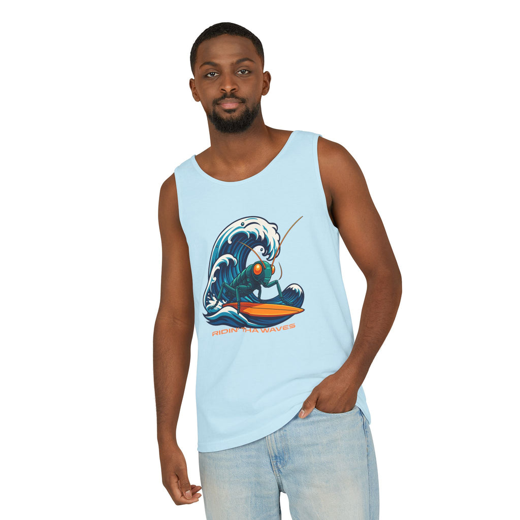 Crypto Crickets Riding Tha Waves (Tank tee)