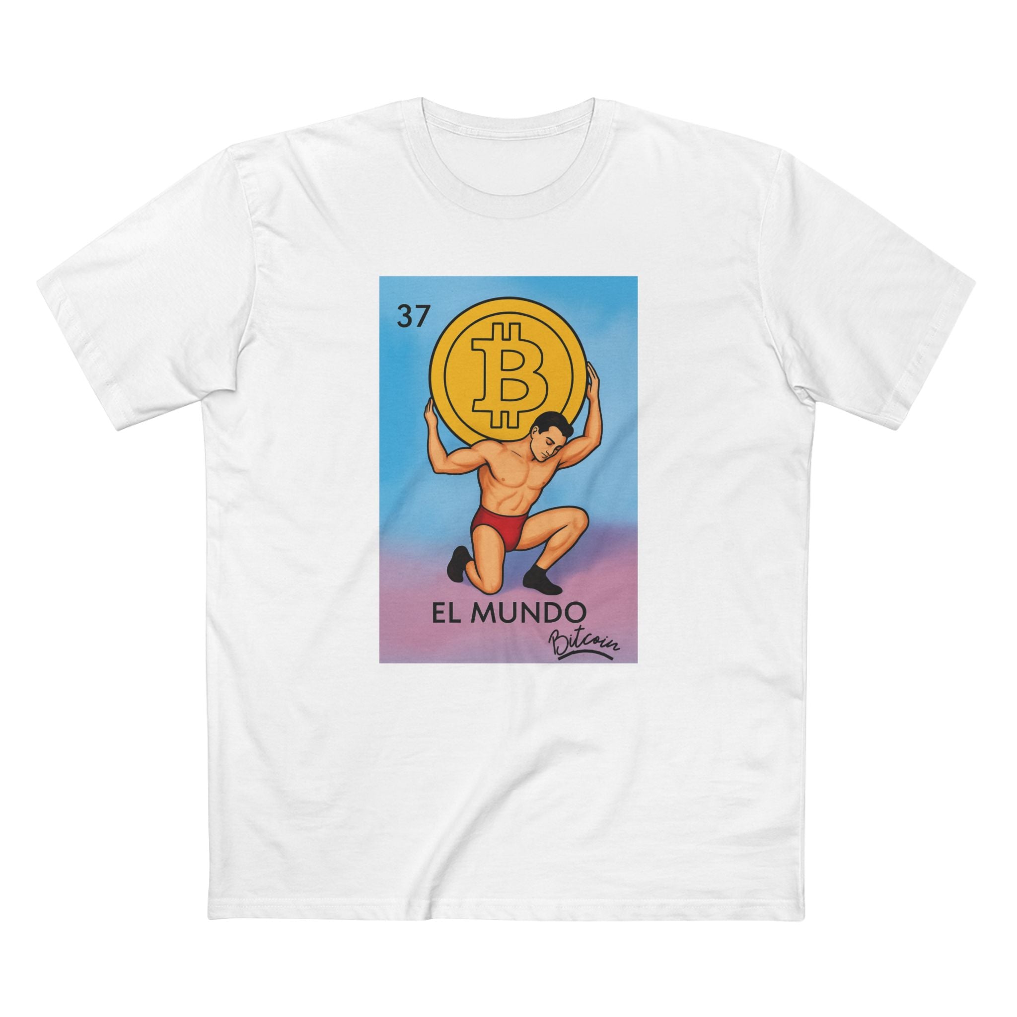 El Mundo - Bitcoin Edition Adult Staple Tee