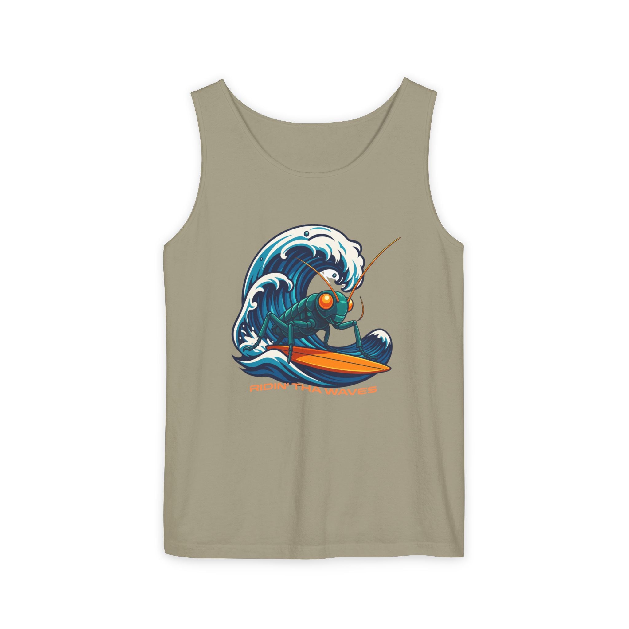 Crypto Crickets Riding Tha Waves (Tank tee)
