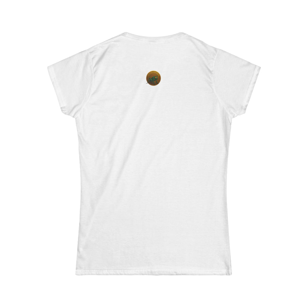 La Mujer del Mundo - Bitcoin Edition Womens Softstyle Tee