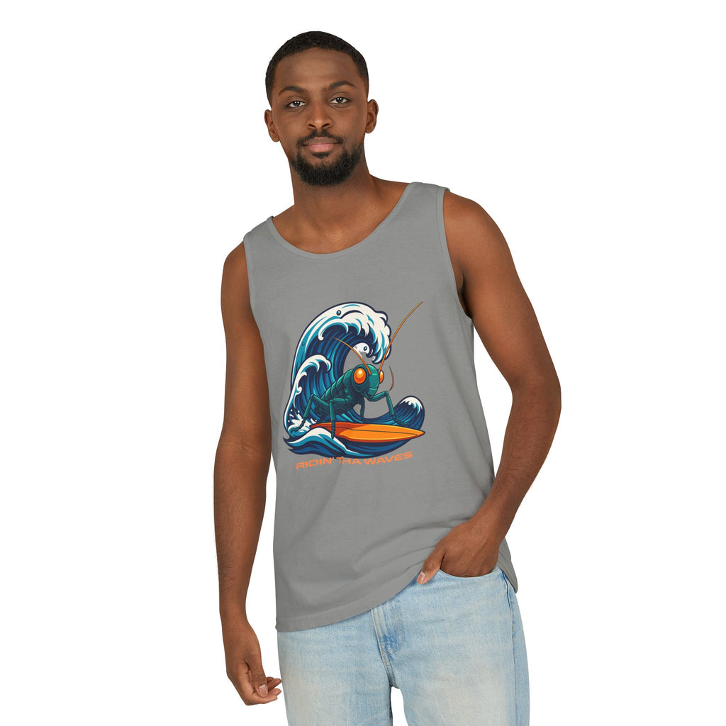 Crypto Crickets Riding Tha Waves (Tank tee)