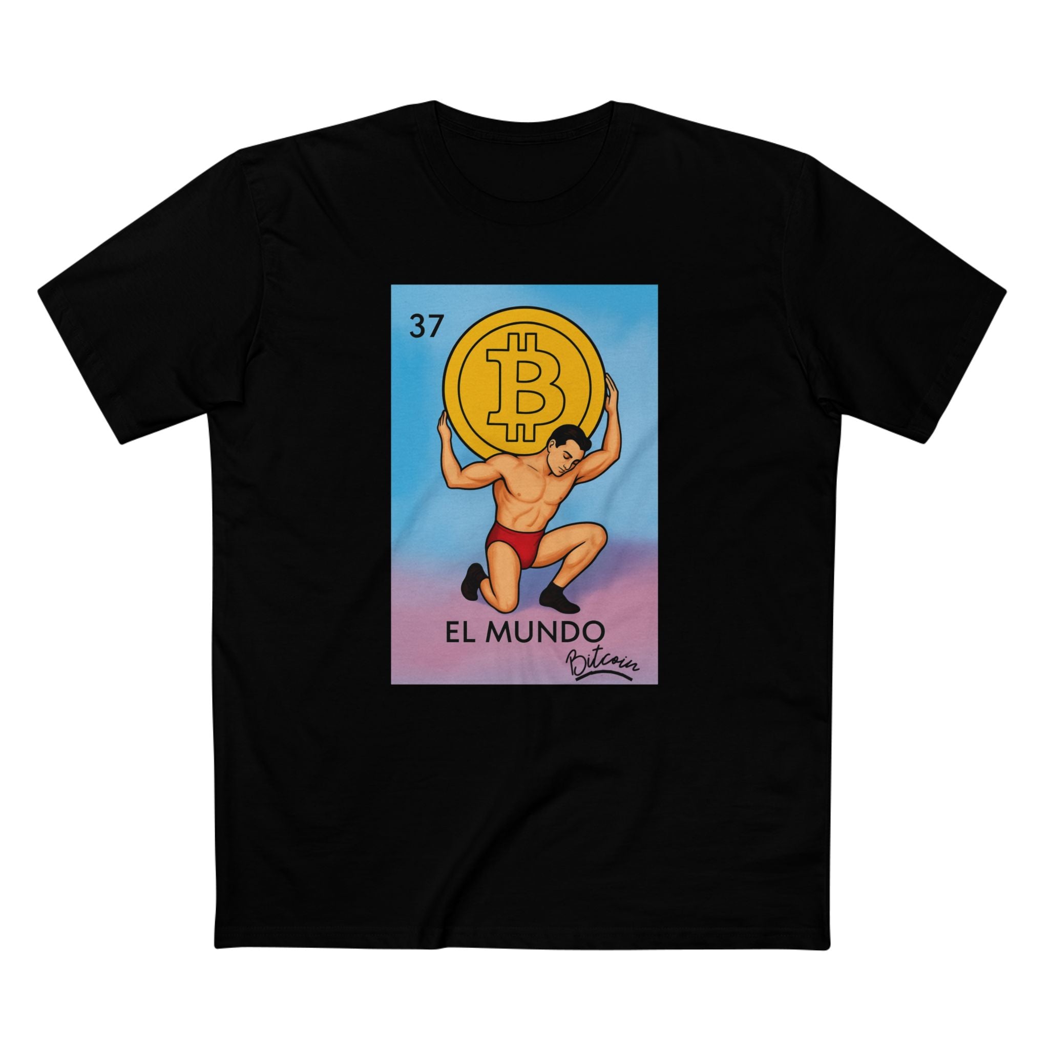 El Mundo - Bitcoin Edition Adult Staple Tee