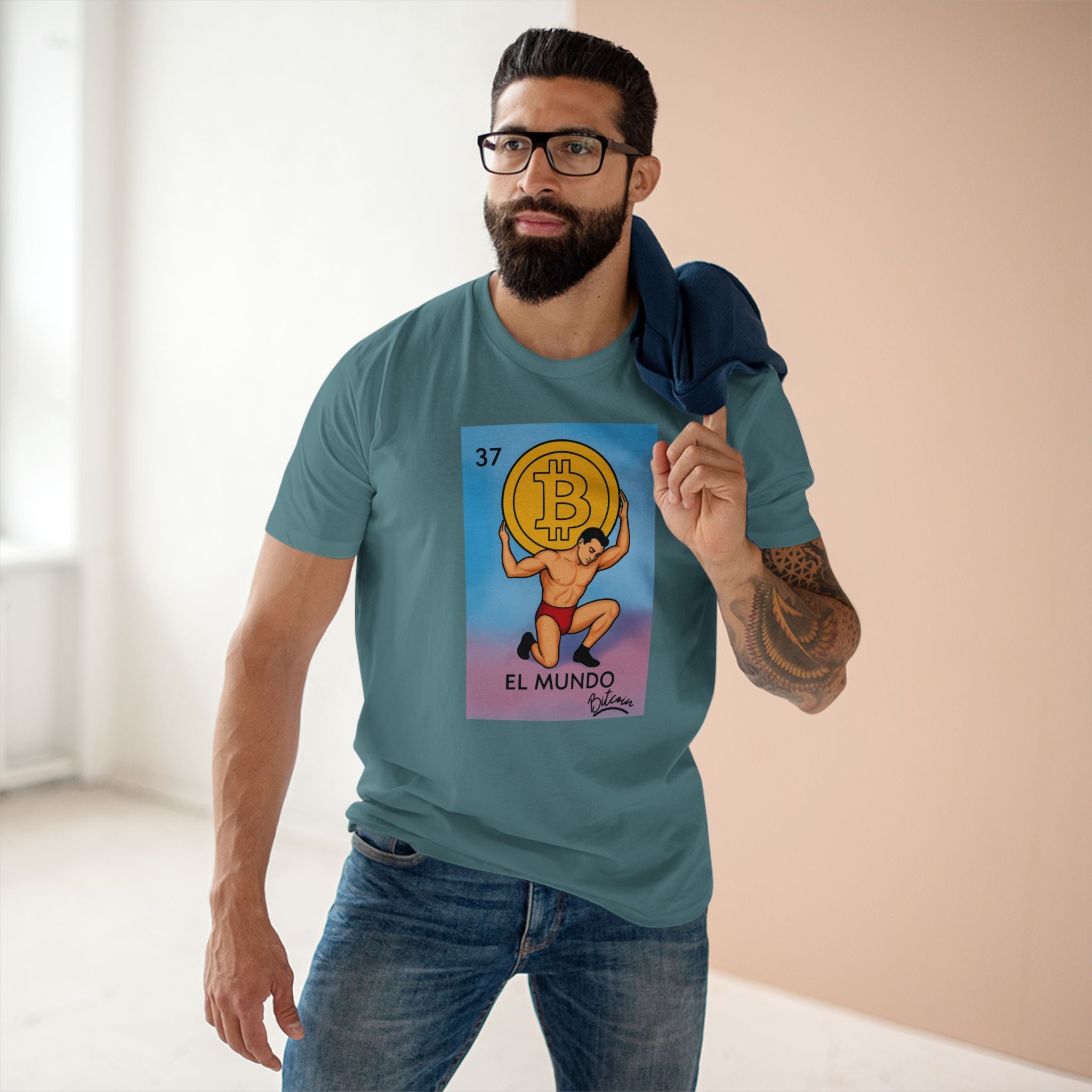 El Mundo - Bitcoin Edition Adult Staple Tee