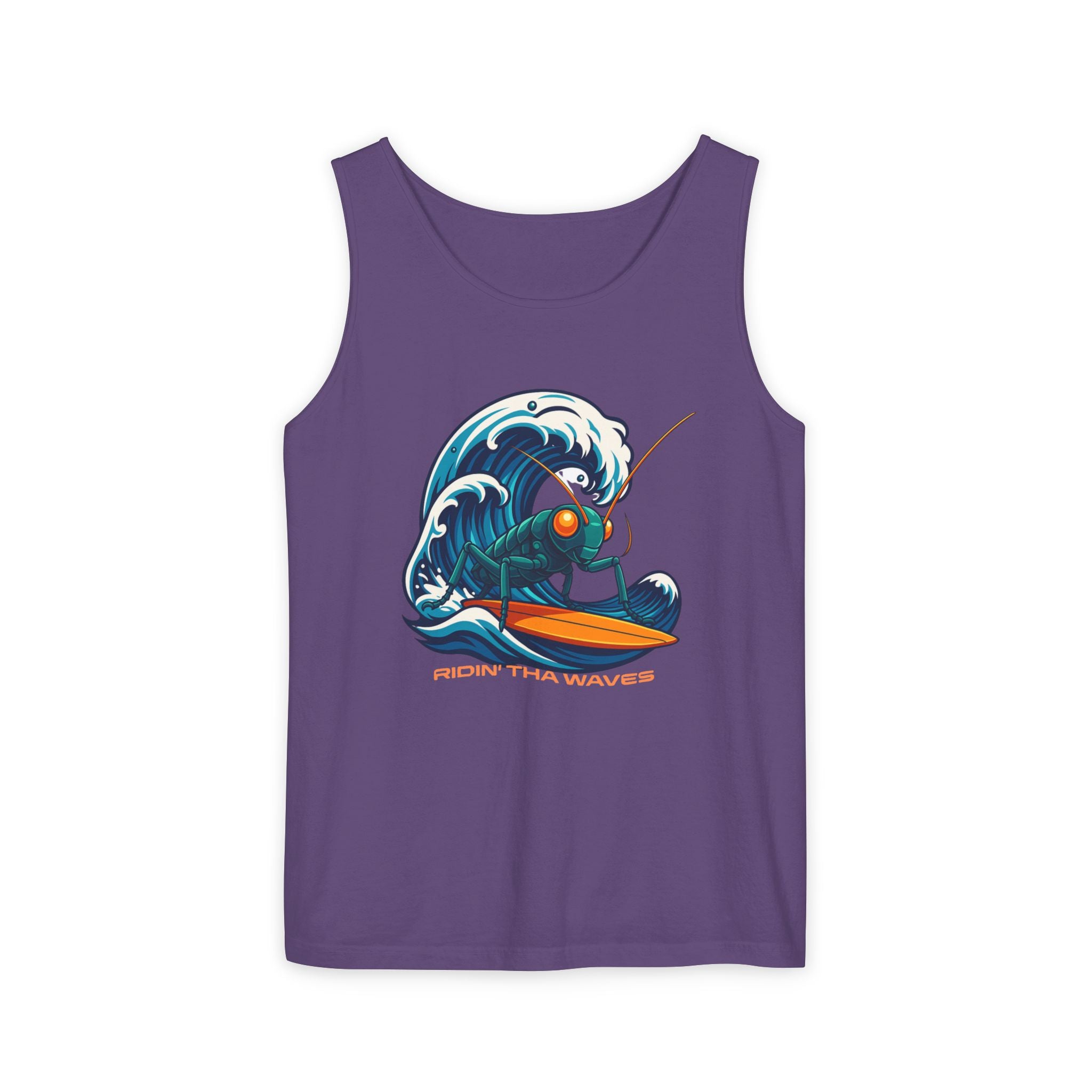 Crypto Crickets Riding Tha Waves (Tank tee)