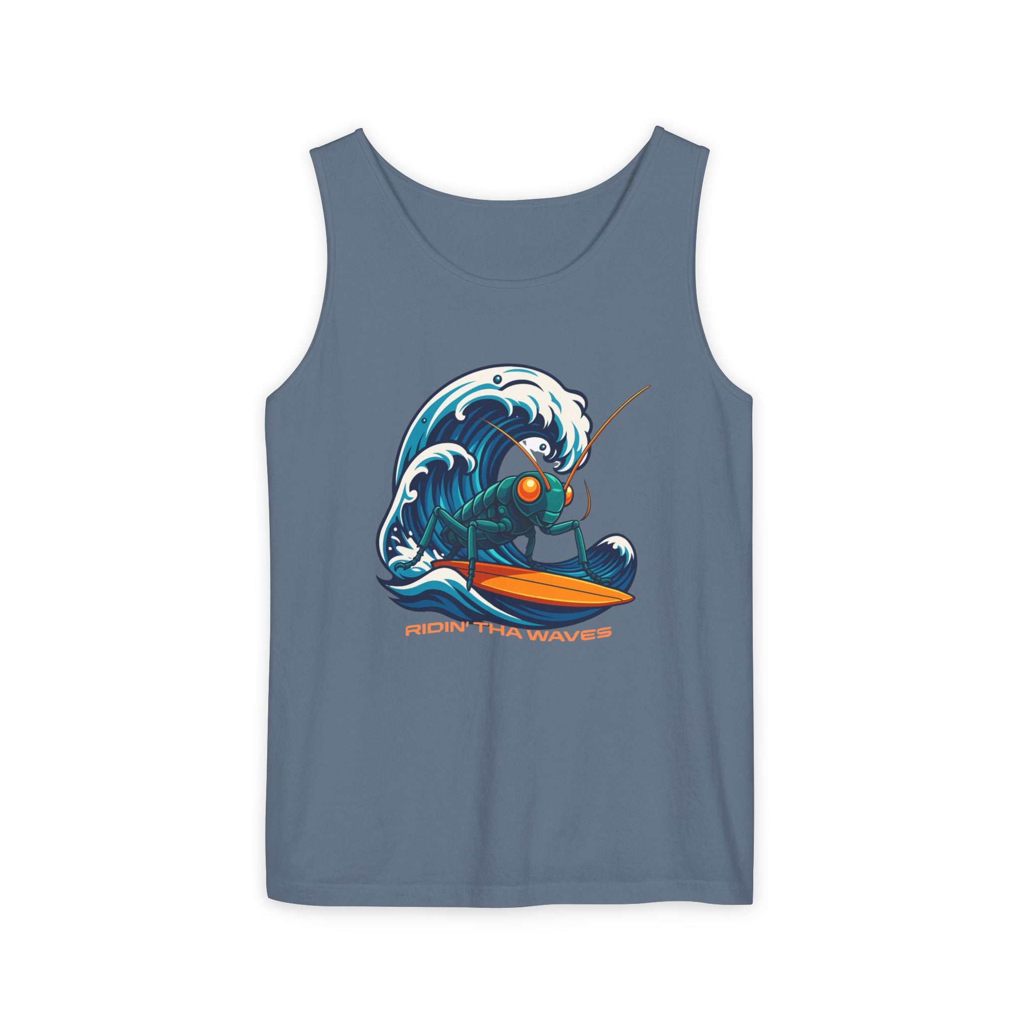 Crypto Crickets Riding Tha Waves (Tank tee)