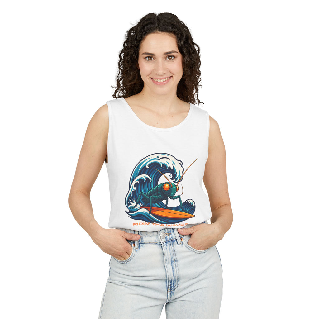 Crypto Crickets Riding Tha Waves (Tank tee)