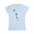 Crypto Crickets Flying to the Moon Womens Softstyle Tee