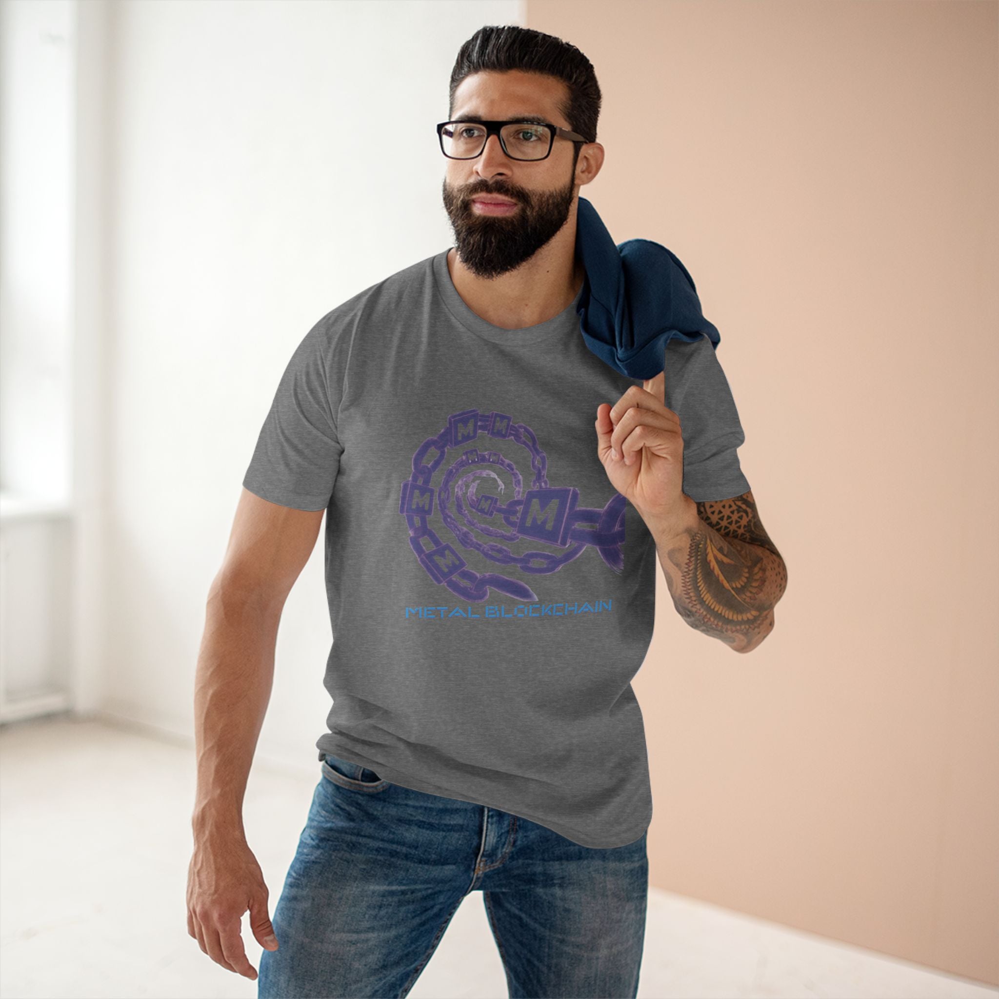 Bridging Banks and Blockchains - Metal Moves the Money (Staple Tee)