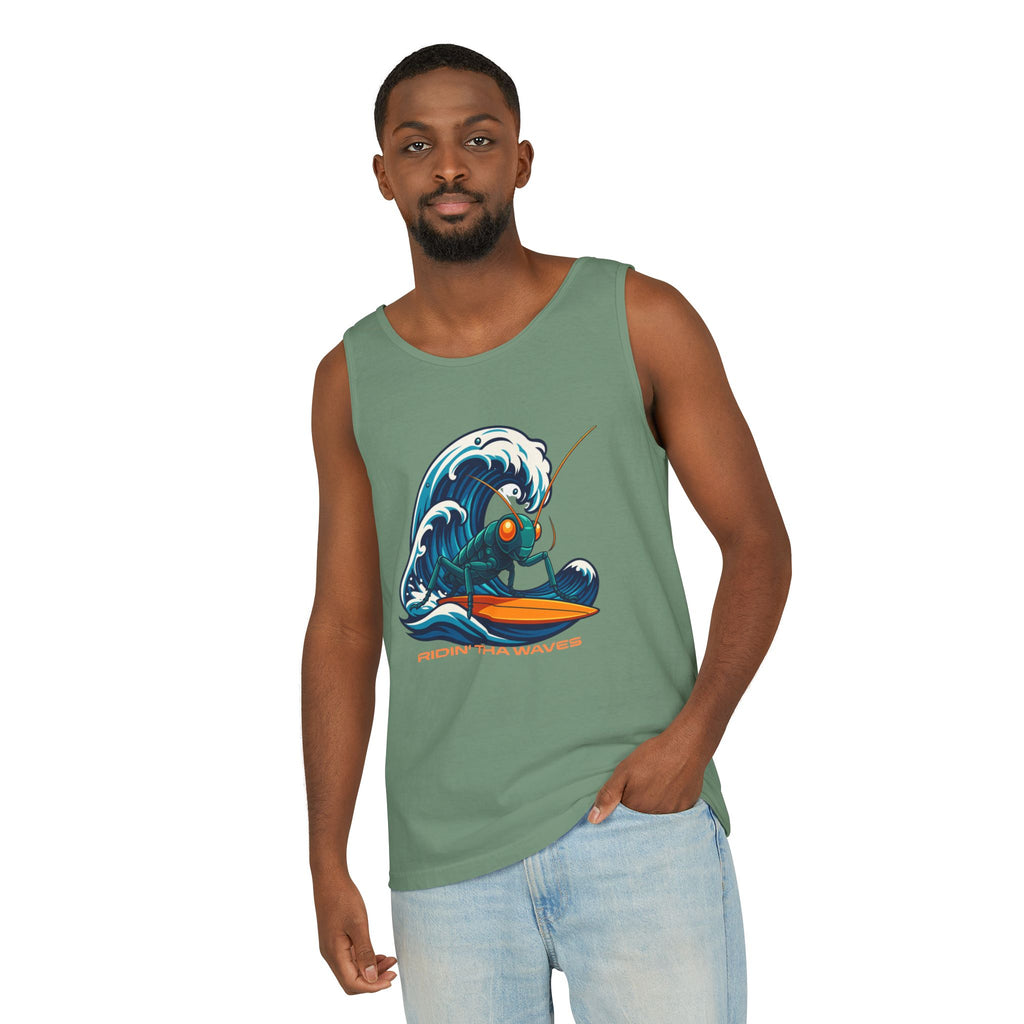 Crypto Crickets Riding Tha Waves (Tank tee)