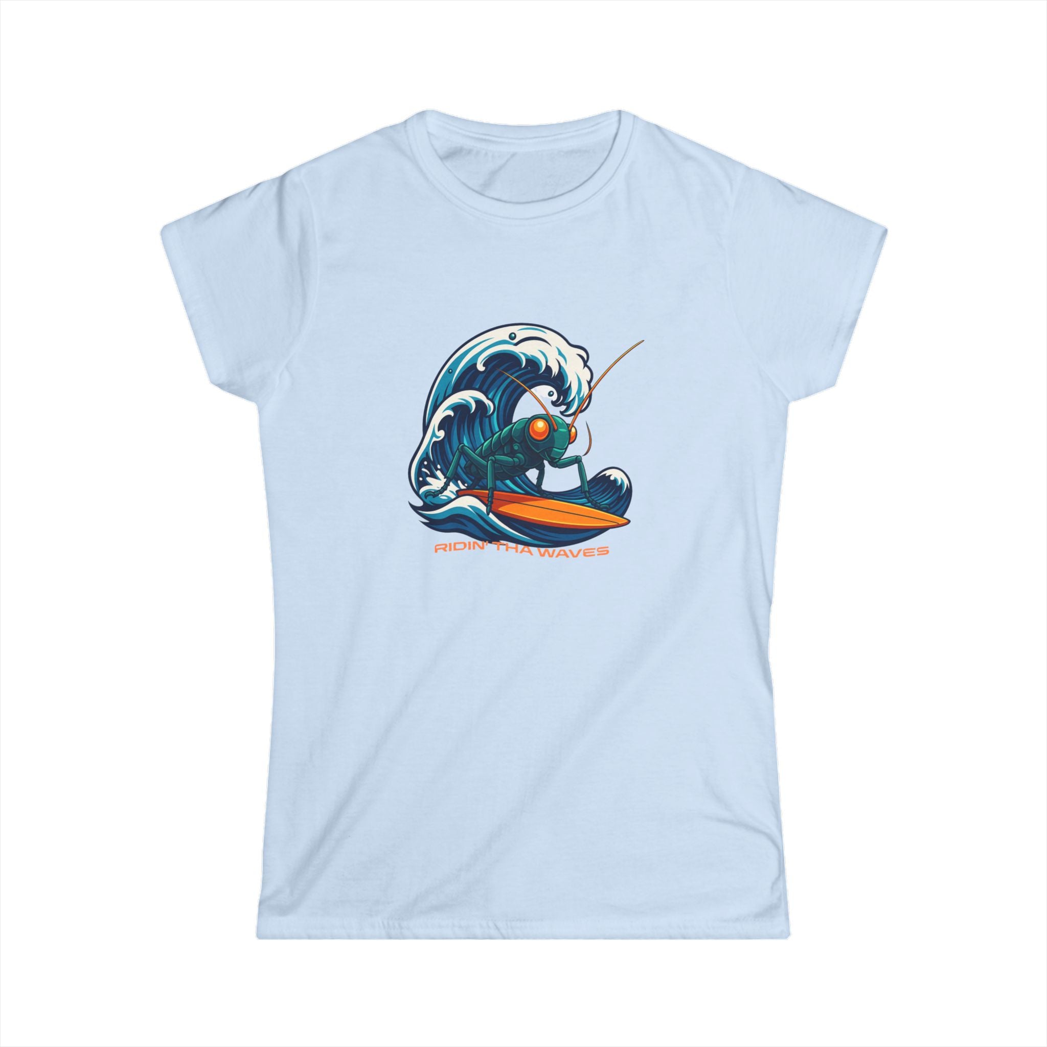She Rides Tha Waves in Every Market (Hee Sleeve Tee)